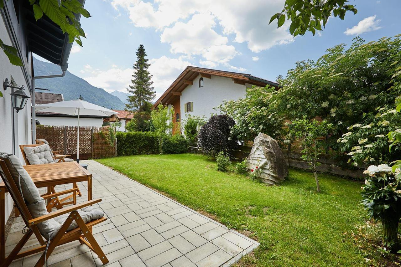 Ferienwohnung Zum Steingarten Krün エクステリア 写真
